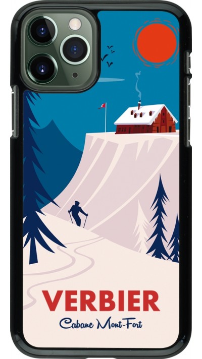 iPhone 11 Pro Case Hülle - Verbier Cabane Mont-Fort