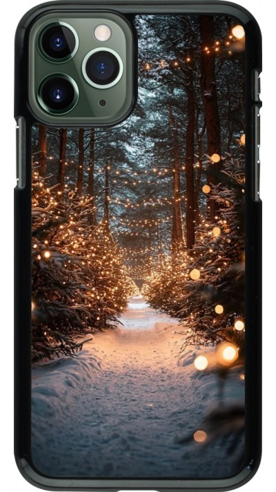 iPhone 11 Pro Case Hülle - Winter 25 Winter snowy road