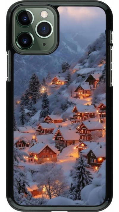 iPhone 11 Pro Case Hülle - Winter 25 Winter snowy village