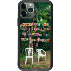 iPhone 11 Pro Case Hülle - Silikon schwarz Chairs DTMF