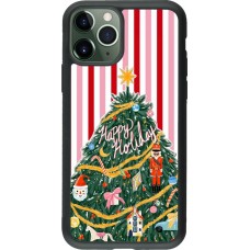 iPhone 11 Pro Case Hülle - Silikon schwarz Christmas 25 Happy Holiday