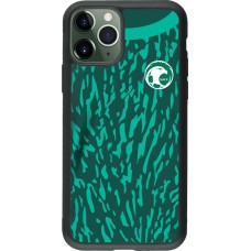 iPhone 11 Pro Case Hülle - Silikon schwarz Saudi-Arabien 2022 personalisierbares Fussballtrikot