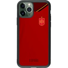 iPhone 11 Pro Case Hülle - Silikon schwarz Spanien 2022 personalisierbares Fußballtrikot