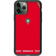 iPhone 11 Pro Case Hülle - Silikon schwarz Marokko 2026 personalisierbares Fussballtrikot