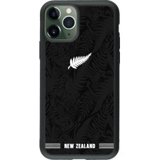 iPhone 11 Pro Case Hülle - Silikon schwarz Neuseeland 2026 personalisierbares Fussballtrikot