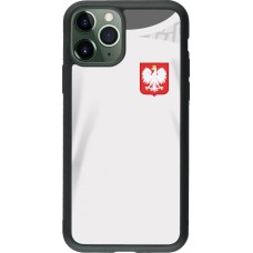 iPhone 11 Pro Case Hülle - Silikon schwarz Polen 2022 personalisierbares Fussballtrikot