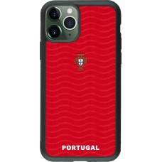 iPhone 11 Pro Case Hülle - Silikon schwarz Portugal 2026 personalisierbares Fussballtrikot