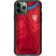 iPhone 11 Pro Case Hülle - Silikon schwarz Tschechische Republik personalisierbares Fussballtrikot
