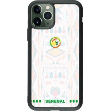 iPhone 11 Pro Case Hülle - Silikon schwarz Senegal 2026 personalisierbares Fussballtrikot