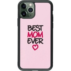 iPhone 11 Pro Case Hülle - Silikon schwarz Mom 2023 best Mom ever pink