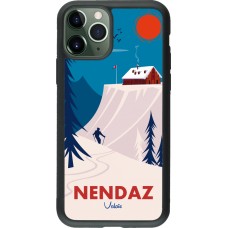 iPhone 11 Pro Case Hülle - Silikon schwarz Nendaz Cabane Ski