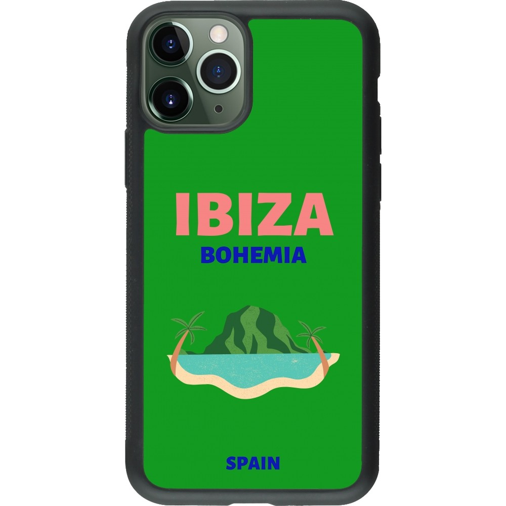 iPhone 11 Pro Case Hülle - Silikon schwarz Pop Summer Destination Ibiza