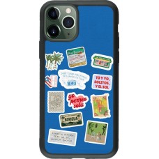 iPhone 11 Pro Case Hülle - Silikon schwarz Seals of the Dominican Republic DTMF