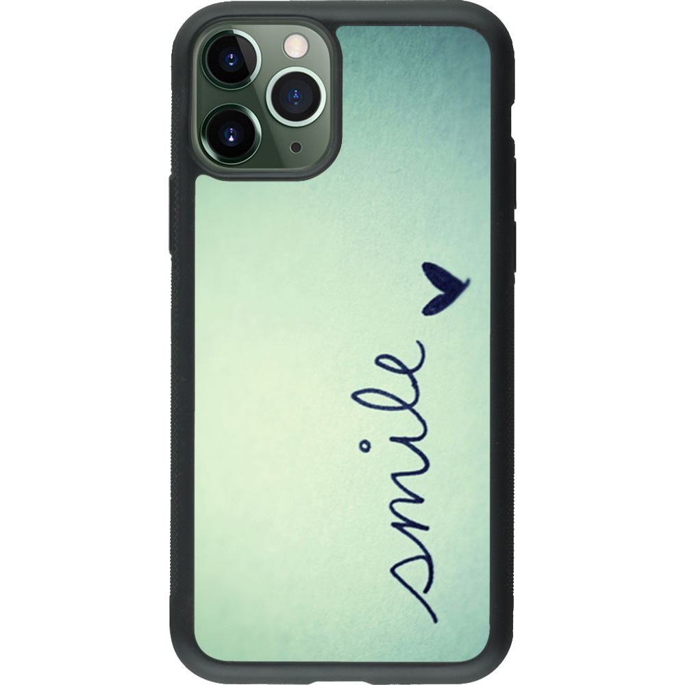 Hülle iPhone 11 Pro - Silikon schwarz Smile