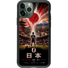 iPhone 11 Pro Case Hülle - Silikon schwarz Fussball Japan splash 2026
