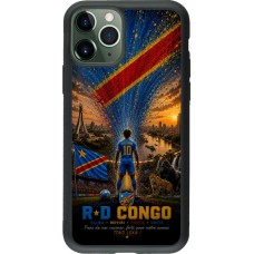 iPhone 11 Pro Case Hülle - Silikon schwarz Fussball Demokratische Republik Kongo splash 2026