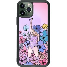 iPhone 11 Pro Case Hülle - Silikon schwarz Taylor Swift Sketch - Pink