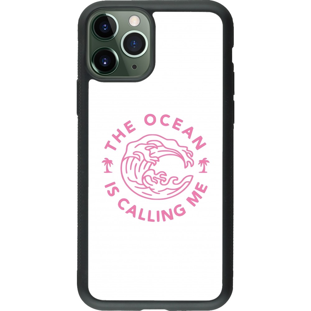 iPhone 11 Pro Case Hülle - Silikon schwarz The Ocean is calling me
