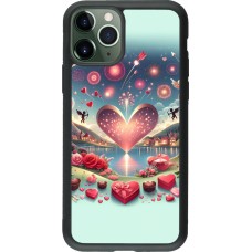 iPhone 11 Pro Case Hülle - Silikon schwarz Valentin 2025 Schick