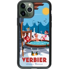 iPhone 11 Pro Case Hülle - Silikon schwarz Verbier Mountain Jacuzzi