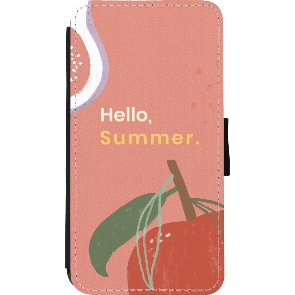 iPhone 11 Pro Case Hülle - Wallet schwarz Summer 2025 Hello summer