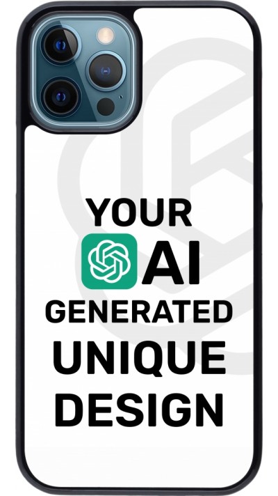 iPhone 12 / 12 Pro Case Hülle - 100% einzigartig erstellt dank Deiner Kreativität und künstlicher Intelligenz (KI)