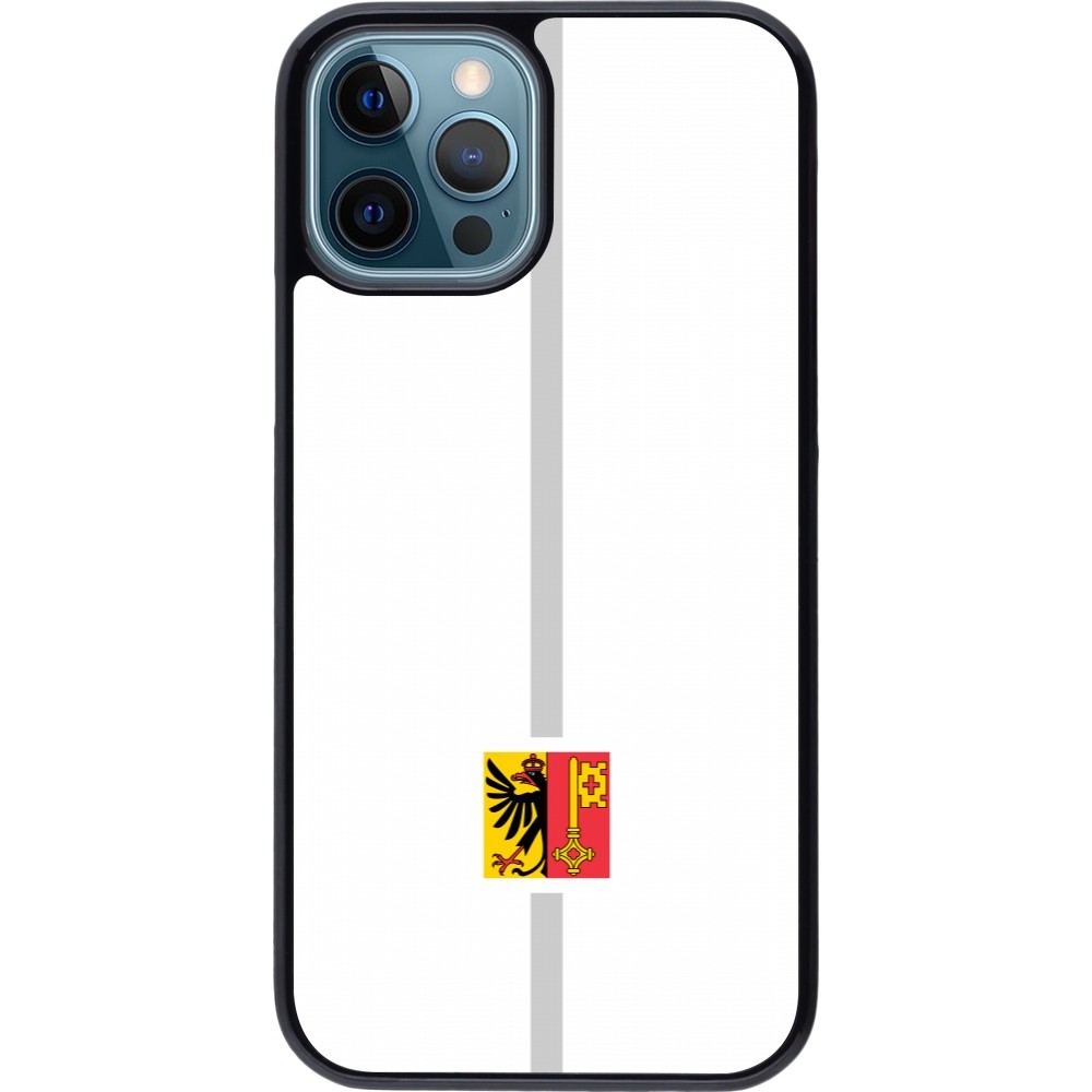 Coque iPhone 12 / 12 Pro - Canton GE blanc