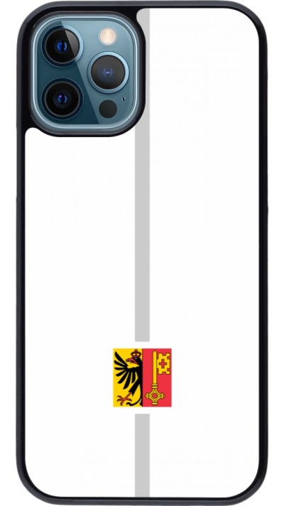 Coque iPhone 12 / 12 Pro - Canton GE blanc