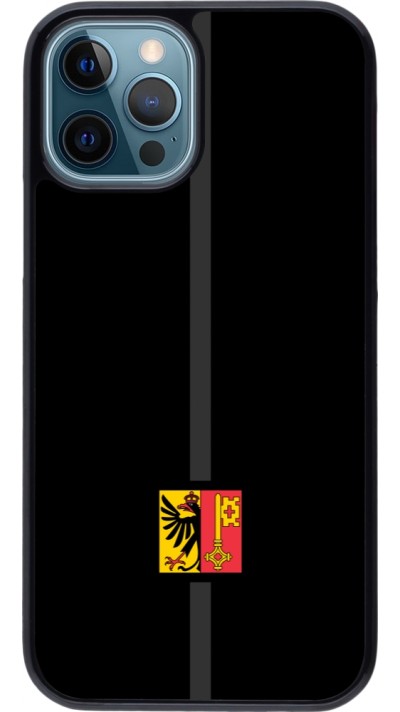 Coque iPhone 12 / 12 Pro - Canton GE noir