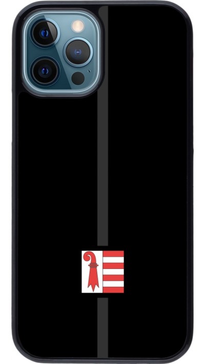 Coque iPhone 12 / 12 Pro - Canton JU noir
