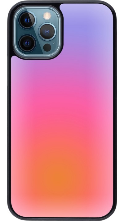 iPhone 12 / 12 Pro Case Hülle - Orange Pink Blue Gradient