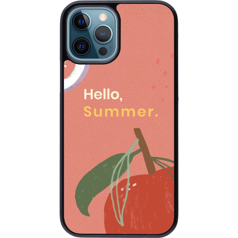 iPhone 12 / 12 Pro Case Hülle - Summer 2025 Hello summer