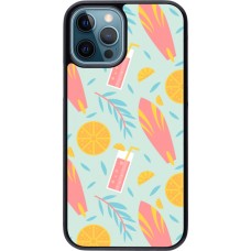iPhone 12 / 12 Pro Case Hülle - Summer 2025 Pattern citron