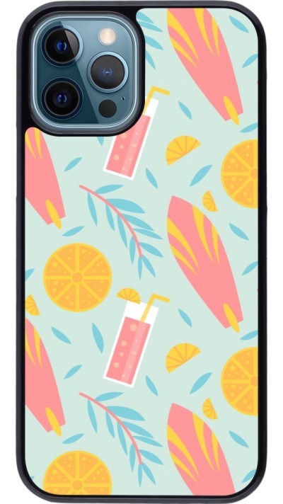 iPhone 12 / 12 Pro Case Hülle - Summer 2025 Pattern citron