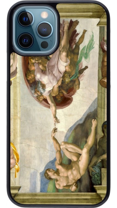iPhone 12 / 12 Pro Case Hülle - Kunstbild - Die Erschaffung Adams - Michelangelo