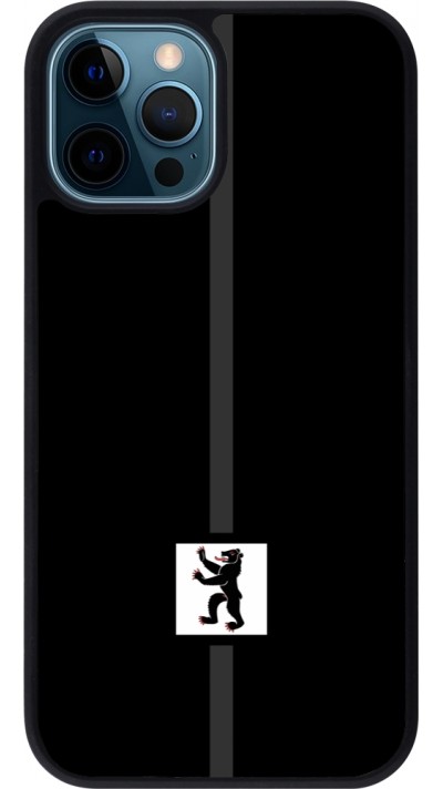 iPhone 12 / 12 Pro Case Hülle - Silikon schwarz Kanton AI schwarz