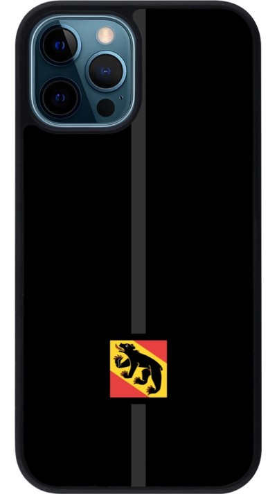 iPhone 12 / 12 Pro Case Hülle - Silikon schwarz Kanton BE schwarz
