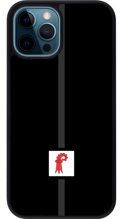 iPhone 12 / 12 Pro Case Hülle - Silikon schwarz Kanton BL schwarz