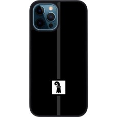 iPhone 12 / 12 Pro Case Hülle - Silikon schwarz Kanton BS schwarz