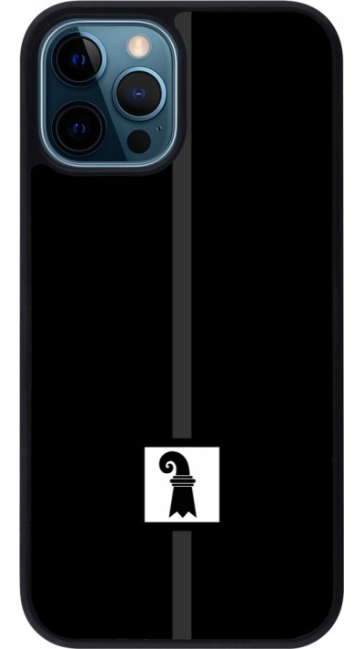 iPhone 12 / 12 Pro Case Hülle - Silikon schwarz Kanton BS schwarz