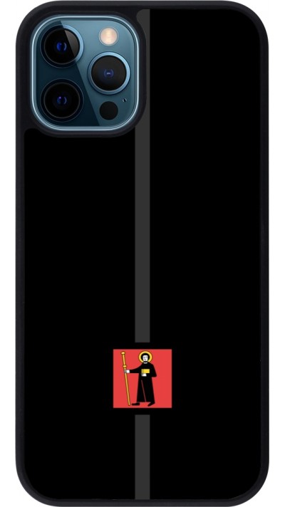 iPhone 12 / 12 Pro Case Hülle - Silikon schwarz Kanton GL schwarz
