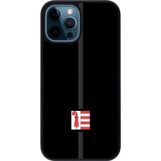 iPhone 12 / 12 Pro Case Hülle - Silikon schwarz Kanton JU schwarz