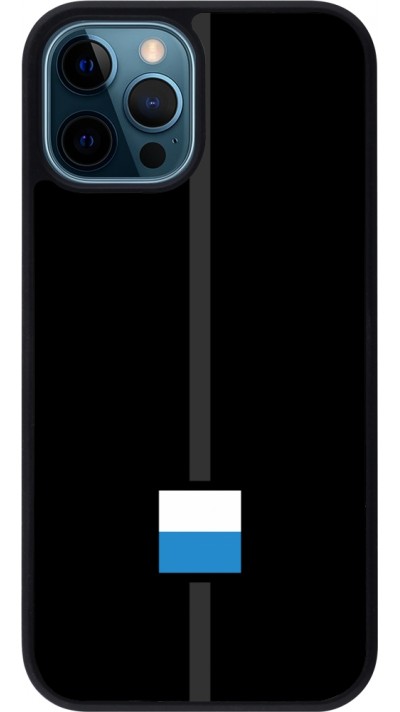 iPhone 12 / 12 Pro Case Hülle - Silikon schwarz Kanton LU schwarz