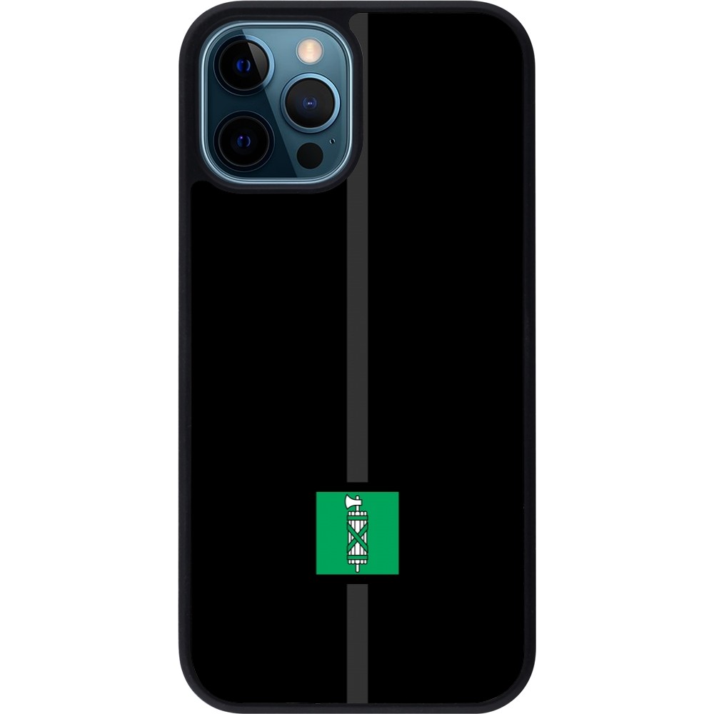 iPhone 12 / 12 Pro Case Hülle - Silikon schwarz Kanton SG schwarz