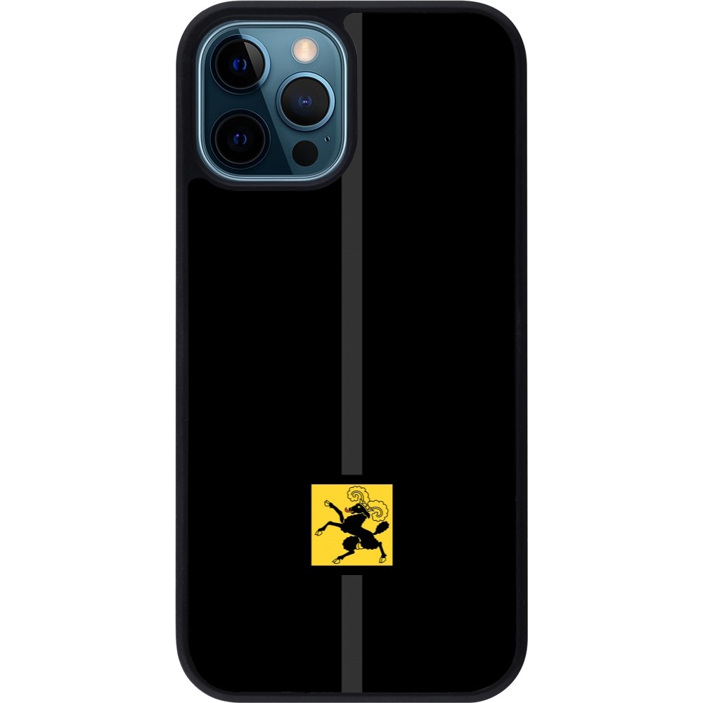 iPhone 12 / 12 Pro Case Hülle - Silikon schwarz Kanton SH schwarz