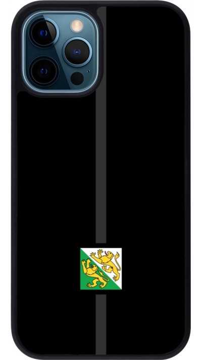 iPhone 12 / 12 Pro Case Hülle - Silikon schwarz Kanton TG schwarz