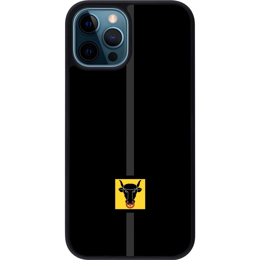 iPhone 12 / 12 Pro Case Hülle - Silikon schwarz Kanton UR schwarz