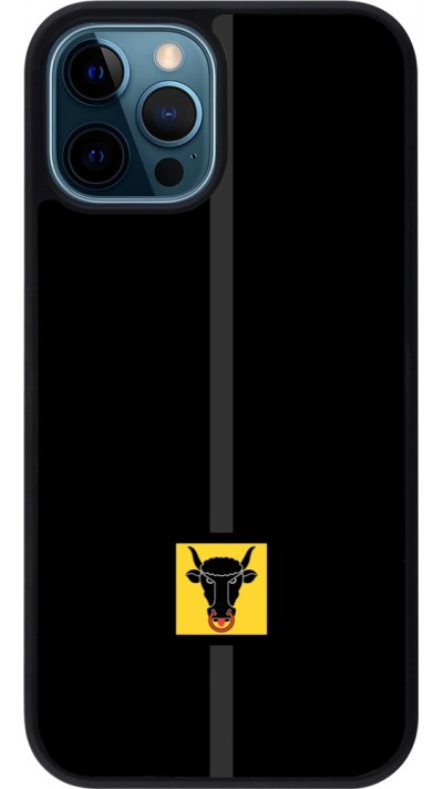 iPhone 12 / 12 Pro Case Hülle - Silikon schwarz Kanton UR schwarz