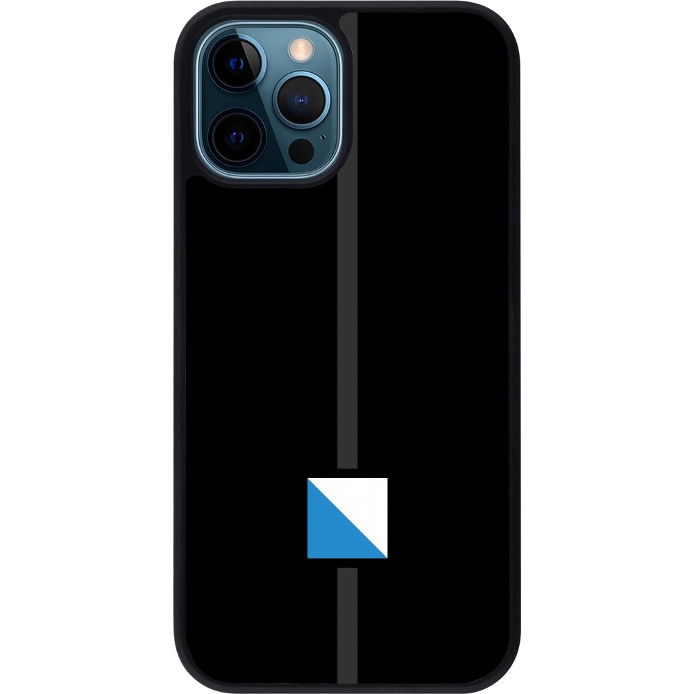 iPhone 12 / 12 Pro Case Hülle - Silikon schwarz Kanton ZH schwarz