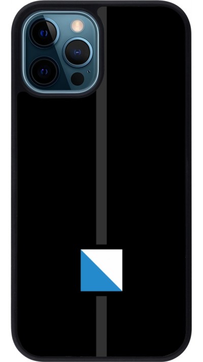 iPhone 12 / 12 Pro Case Hülle - Silikon schwarz Kanton ZH schwarz